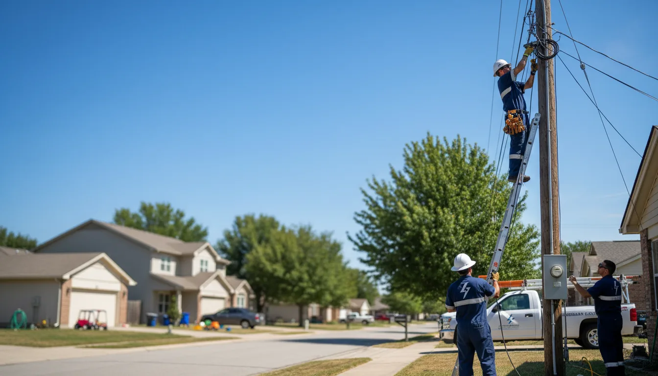 Residential electrician providing installation services in Rineyville, KY